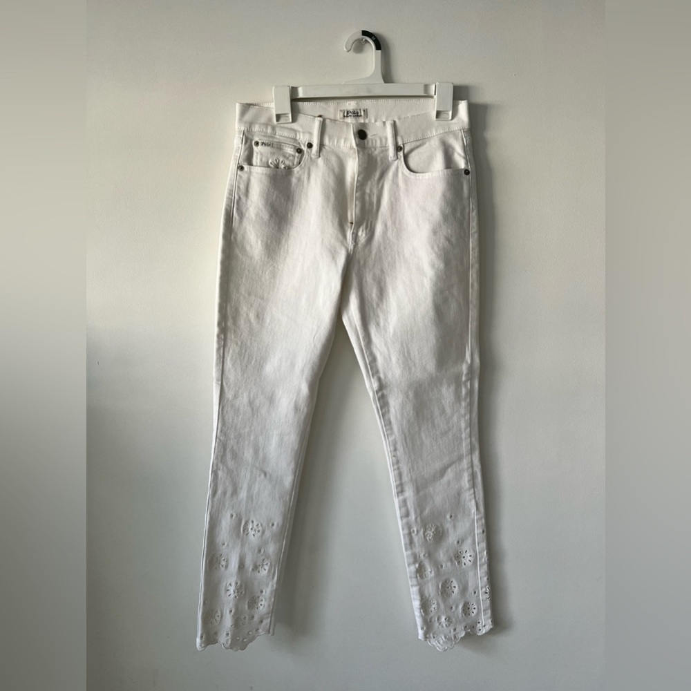 Polo Ralph Lauren white floral jeans